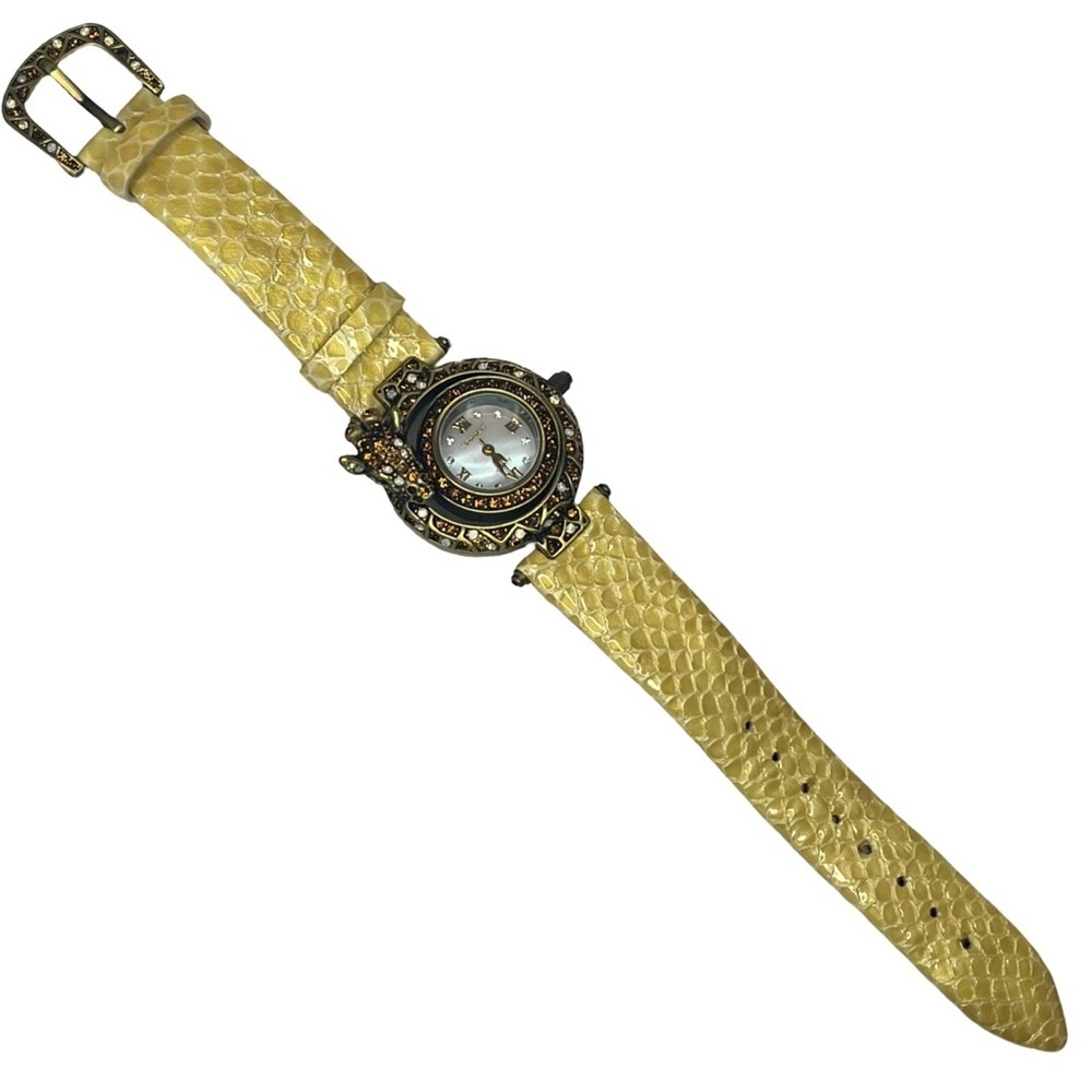 Heidi Daus “Spotted Beauty” Giraffe Watch with Leather Strap - Picture 2 of 9
